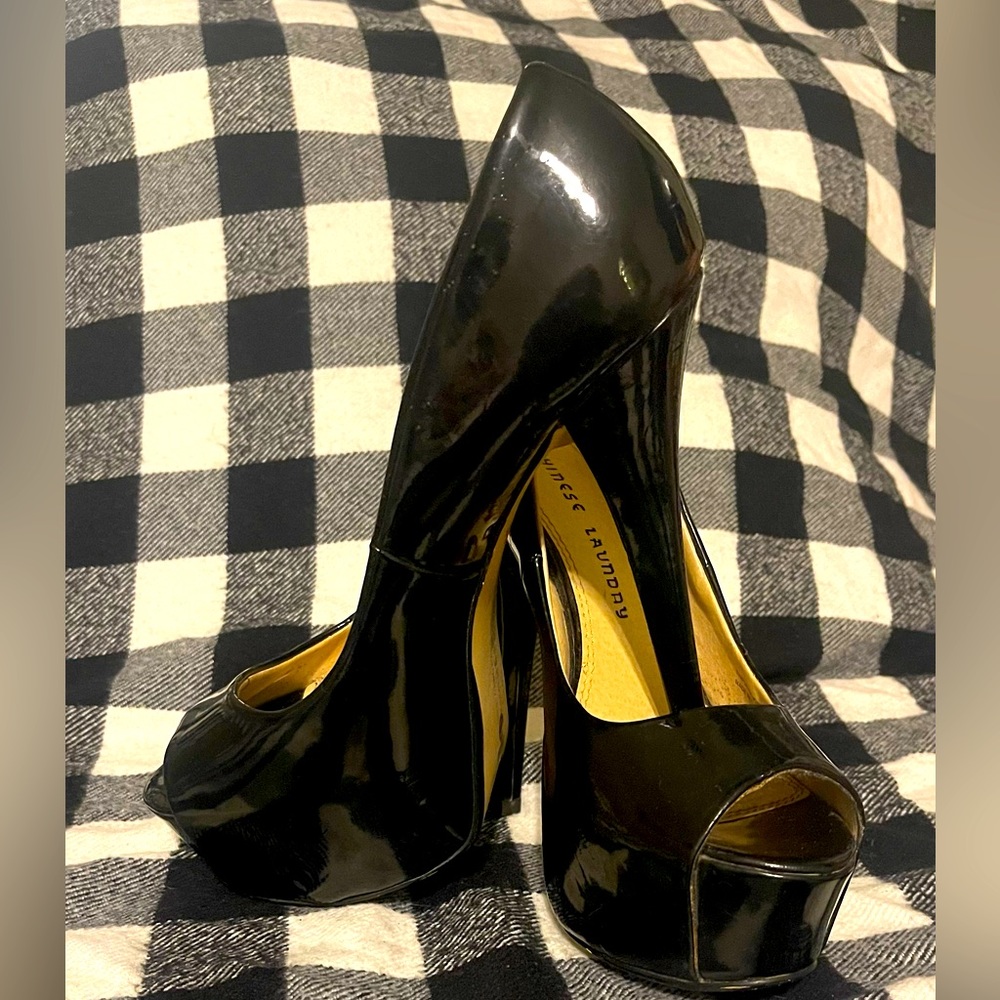 Chinese Laundry “Triple Major” high heel open toe pumps